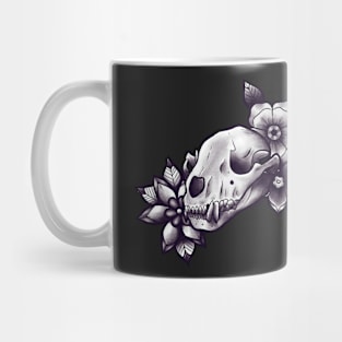 raccoon skull Mug